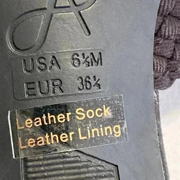 Adrianna Papell black leather weaved sandals - Picture 11 of 12